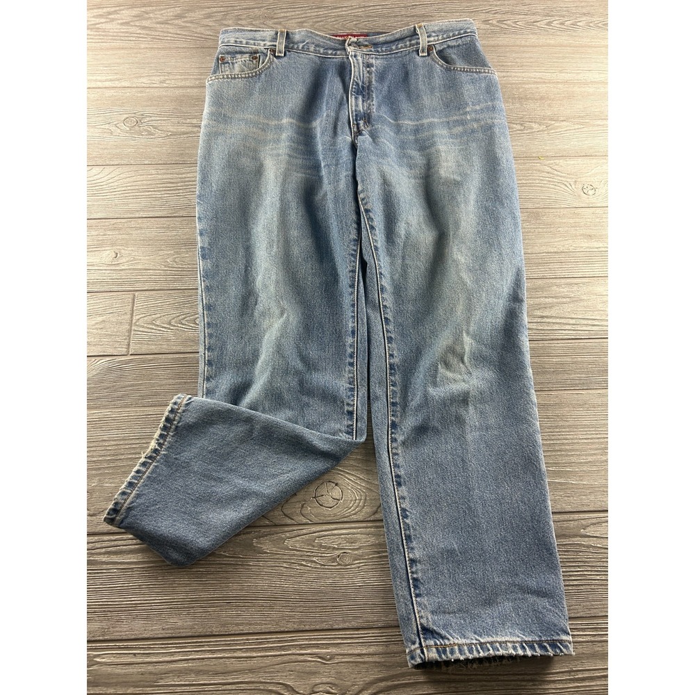 Vintage Levi's 550 Relaxed Fit Tapered Leg Jeans Womens 16 Blue Denim mom Jeans